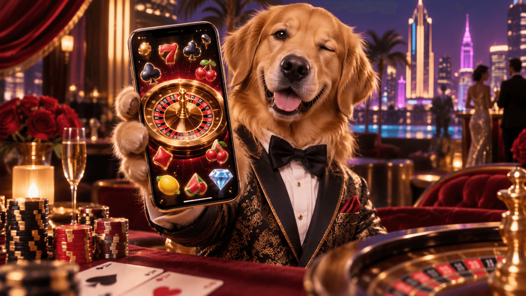 Doggo Casino mobile casino interface on smartphone showing game lobby and cashier